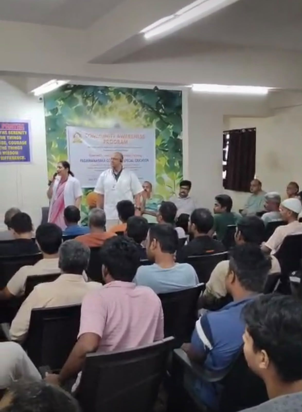 Community awareness workshop session