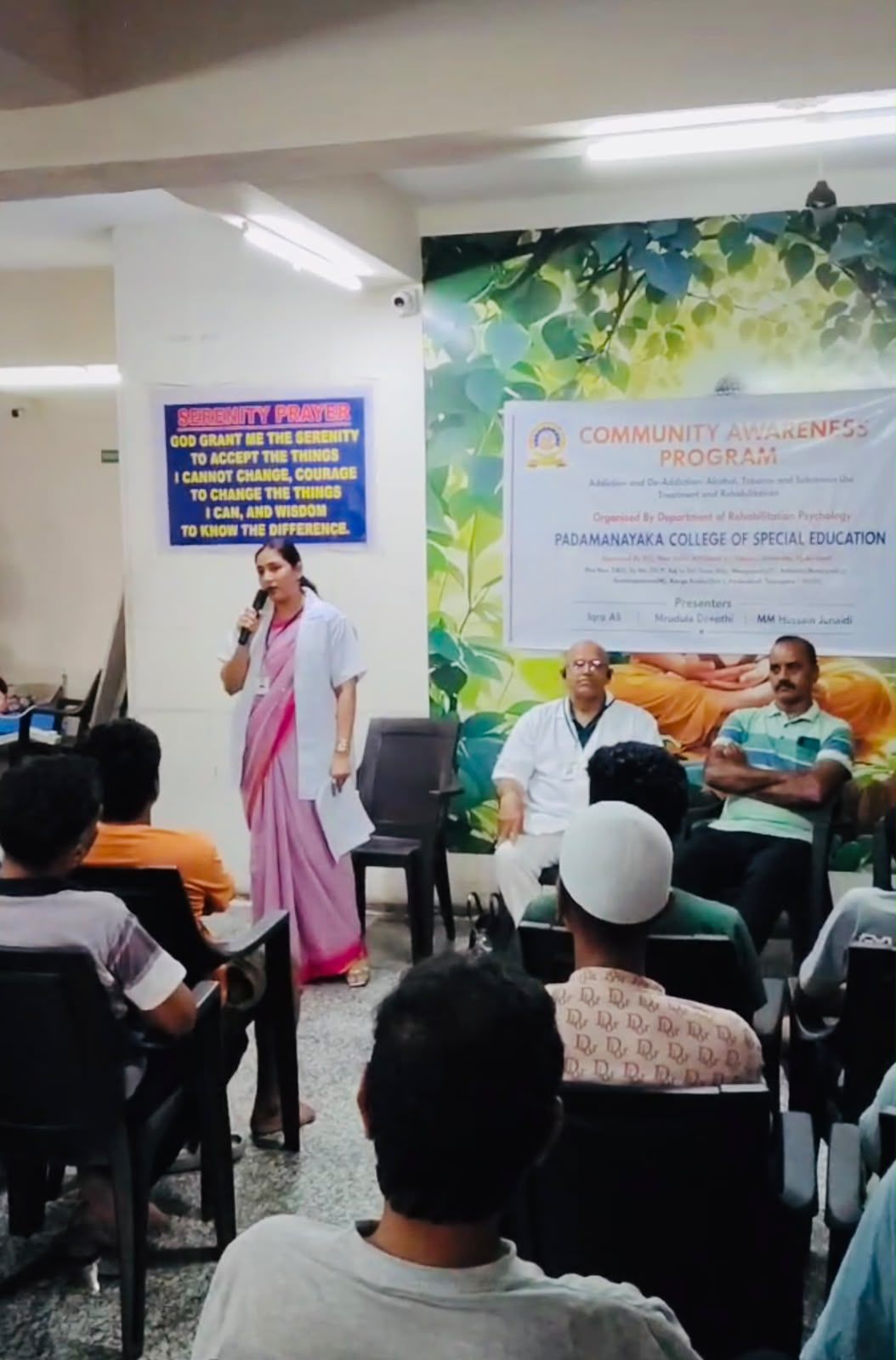 Iqra Ali, PhD Scholar and founder of Liam Mind Care, delivering a community workshop